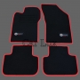 Alfombrillas coches para Alfa Romeo 147 Edition ribete rojo